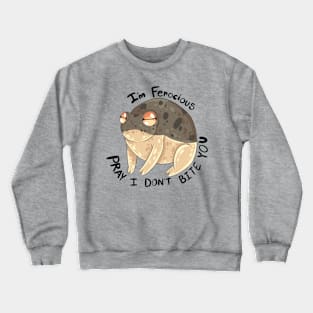 A very angry frog! Crewneck Sweatshirt